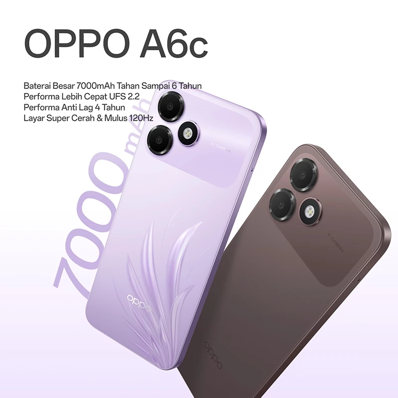 OPPO OPPO A6C 4/64GB | 4/128GB - Garansi Resmi Harga Rp 2.450.000 Toko Medan
