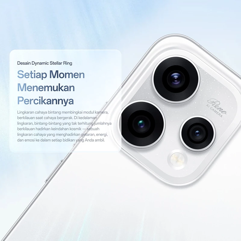 OPPO OPPO Reno15 5G 8/256GB | 12/256GB - Garansi Resmi Harga Rp 8.299.000 Toko Medan