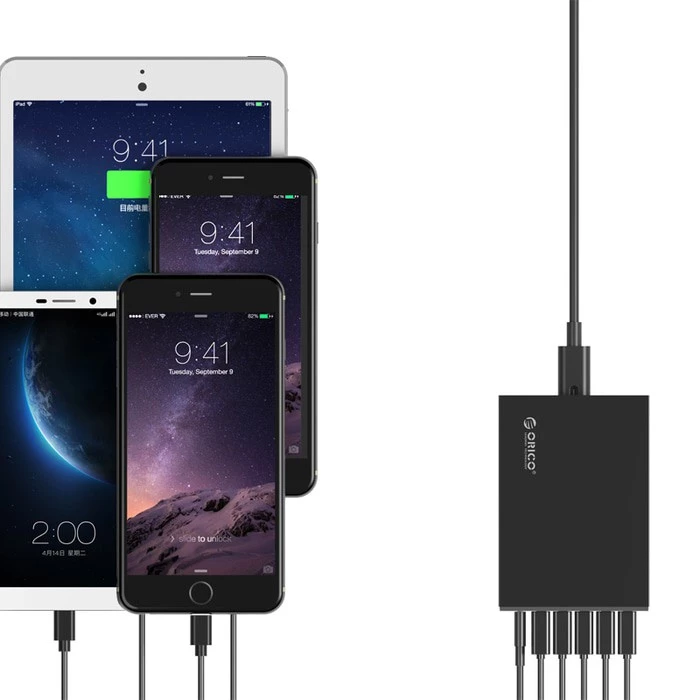 ORICO Orico TSL-6U 6 ports QC 2.0 Type C Desktop Charger Harga Rp 150.000 Toko Medan