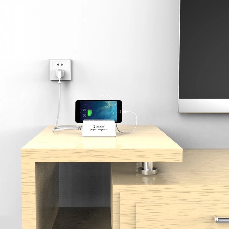 ORICO Orico ODC-2A5U Surge Protector Strip 2-Outlet with 5 USB Super Charger Harga Rp 100.000 Toko Medan