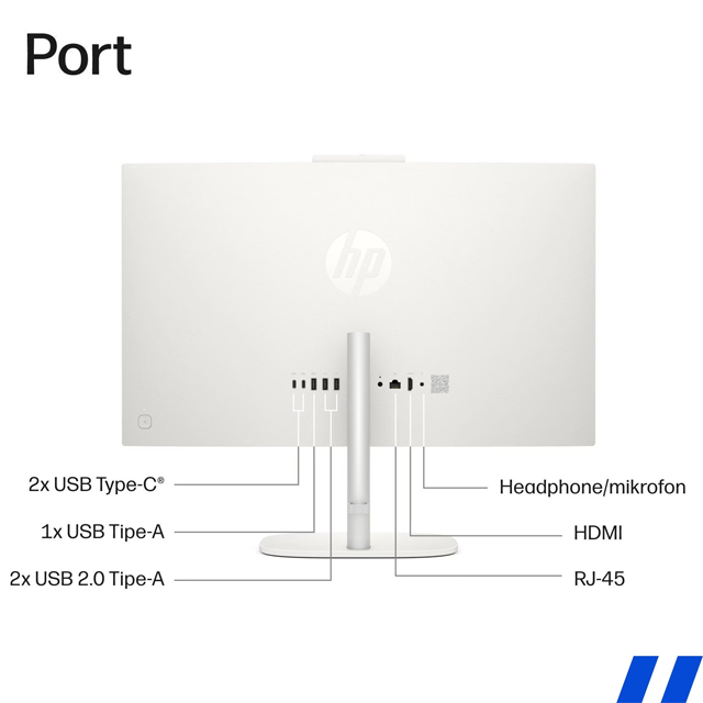 HP PC HP AIO OmniStudio 24-cu0119d - D70DLPA /Intel Core 7-240H/16GB/1TB SSD/Intel Graphics/23.8" FHD Touch/Win 11 Home+OH...