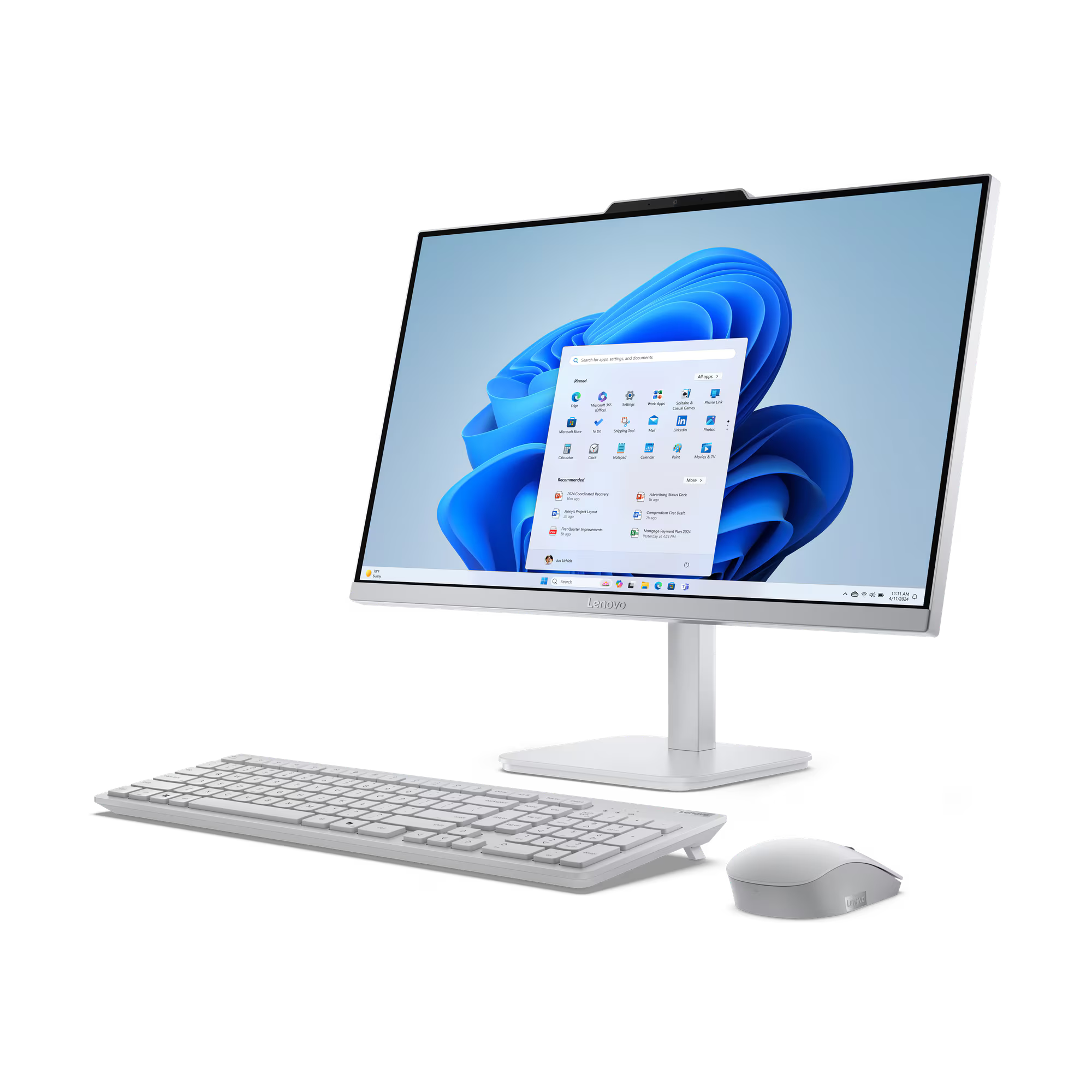 Lenovo PC Lenovo AIO A100 - F0JN0011ID /Intel N100/8GB/512GB SSD/Intel UHD Graphics/23.8" FHD IPS/Win 11 Home+OH24+M365/Cl...