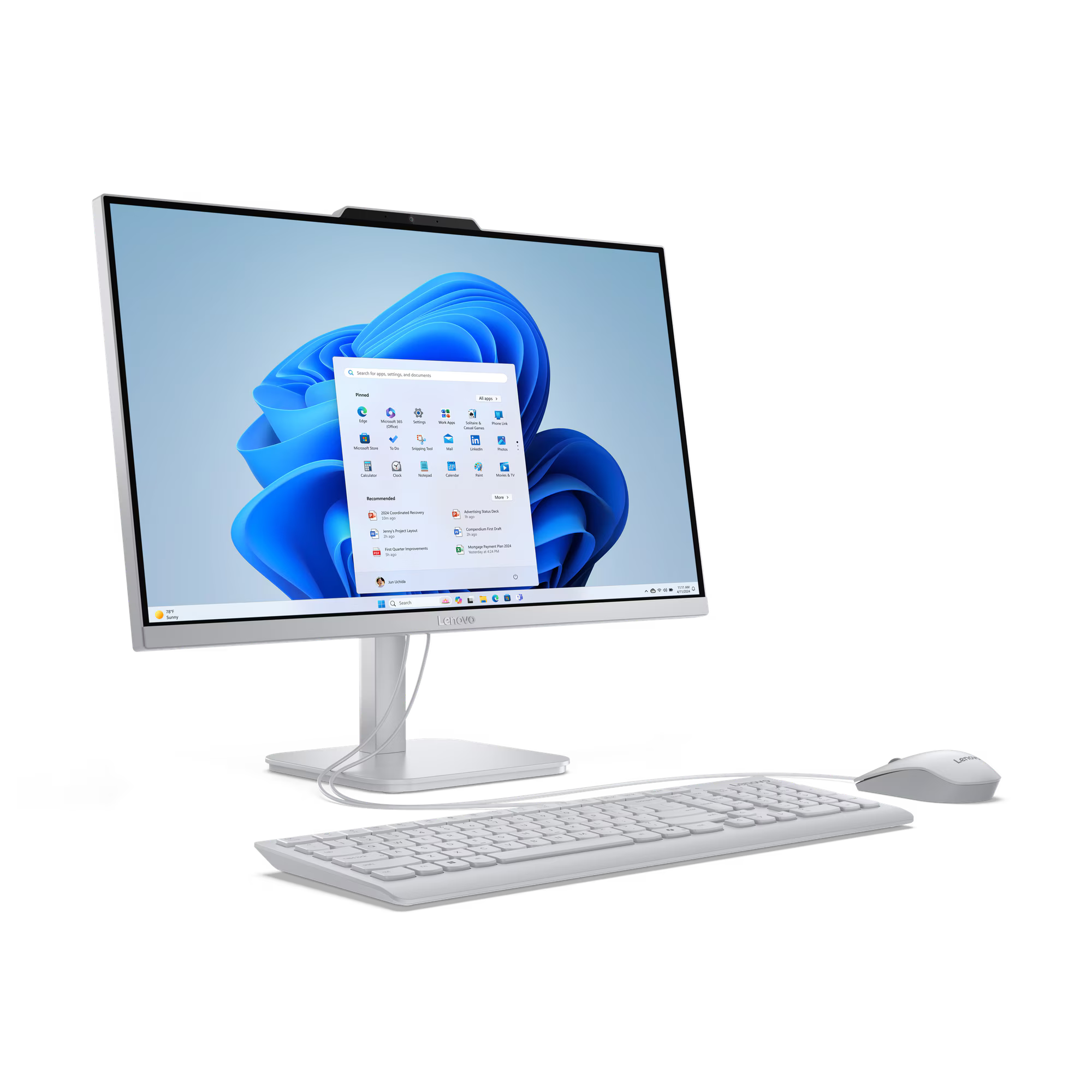 Lenovo PC Lenovo AIO A100 - F0JN0013ID /Intel Core i3-N305/8GB/512GB SSD/Intel UHD Graphics/23.8" FHD IPS/Win 11 HomeWin 1...