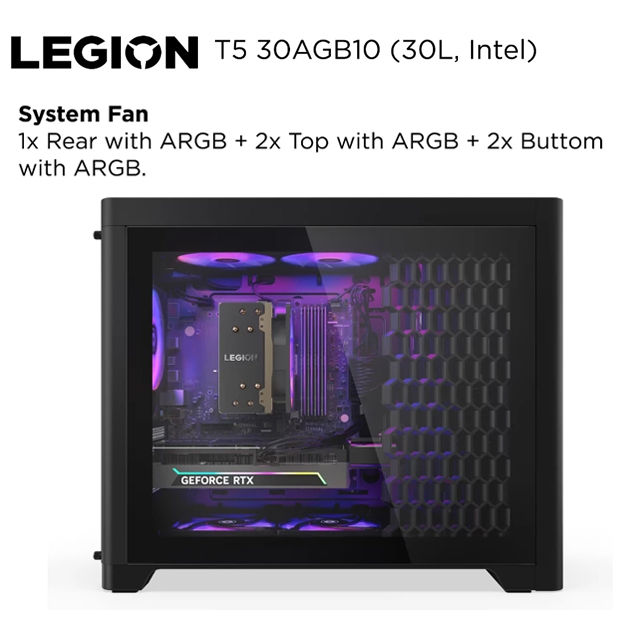 Lenovo PC Lenovo Legion T5 30AGB10 - 90YJ0071ID /AMD Ryzen 7-7700X/16GB/1TB SSD/RTX5060 8GB/Win 11 Home+OH24/Eclipse Black...