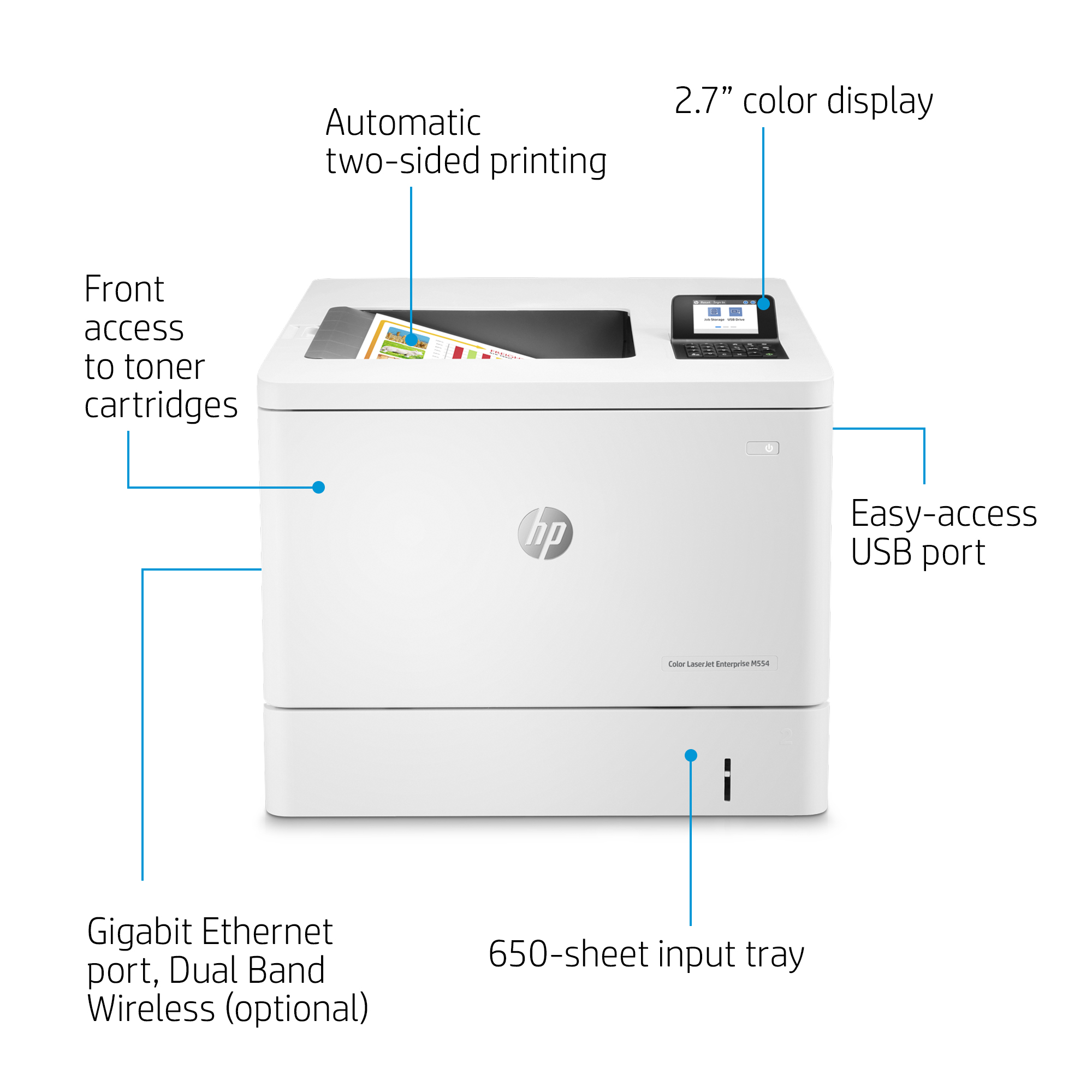 HP Printer HP Color LaserJet Enterprise M554dn Harga Rp 15.300.000 Toko Medan
