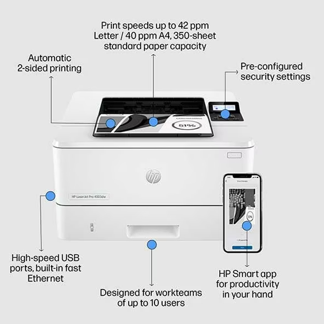 HP Printer HP LaserJet Pro 4003dw Harga Rp 7.200.000 Toko Medan