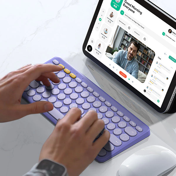 Robot Robot Keyboard KB40 Wireless Bluetooth Portable Easy Switch Multi-Device Blue Harga Rp 319.000 Toko Medan