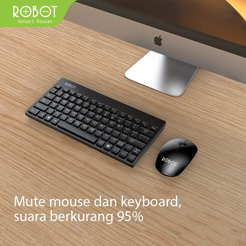 Robot Robot Keyboard & Mouse KM3000 Wireless Combo Portable Harga Rp 219.000 Toko Medan