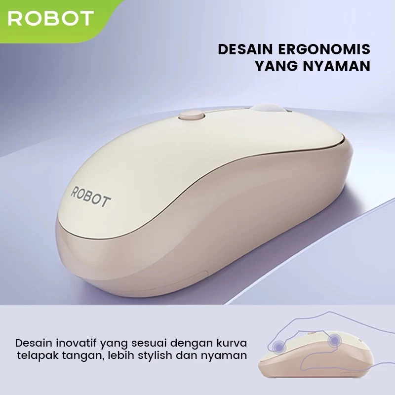 Robot Robot Keyboard & Mouse KM3600 Wireless Combo Set 2.4G Pastel Colorful Harga Rp 285.000 Toko Medan