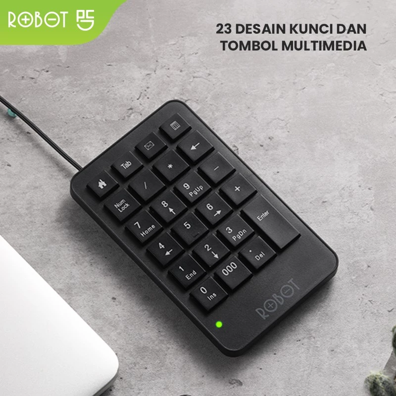 Robot Robot Keyboard RK01 Wired Numeric Black Black Harga Rp 65.000 Toko Medan