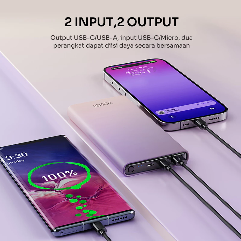 Robot Robot Powerbank RT11 10000mAh Dual Port 20W Fast Charging Harga Rp 199.000 Toko Medan