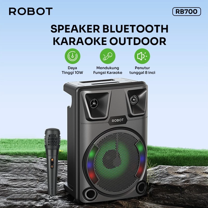 Robot Robot Speaker RB700 Karaoke Bluetooth 5.3 Outdoor 10W Blue Harga Rp 368.000 Toko Medan