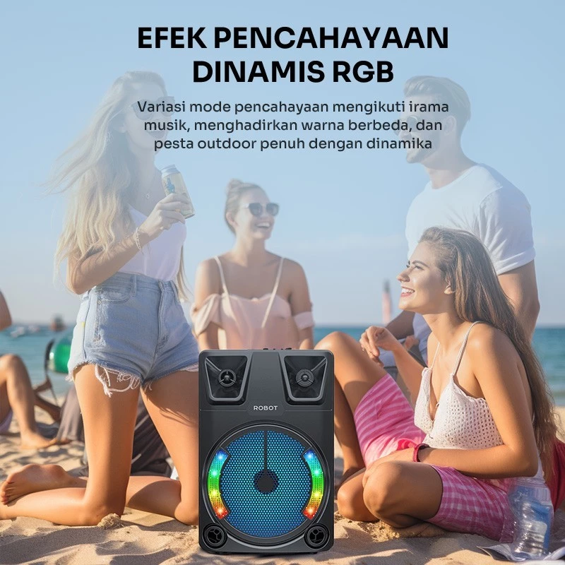 Robot Robot Speaker RB700 Karaoke Bluetooth 5.3 Outdoor 10W Blue Harga Rp 368.000 Toko Medan