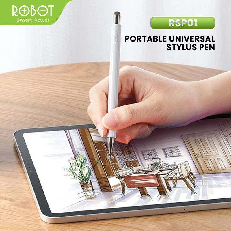Robot Robot Stylus Pen RSP01 Universal 2in1 Capatitive for Mobile Tablet PC Harga Rp 69.000 Toko Medan