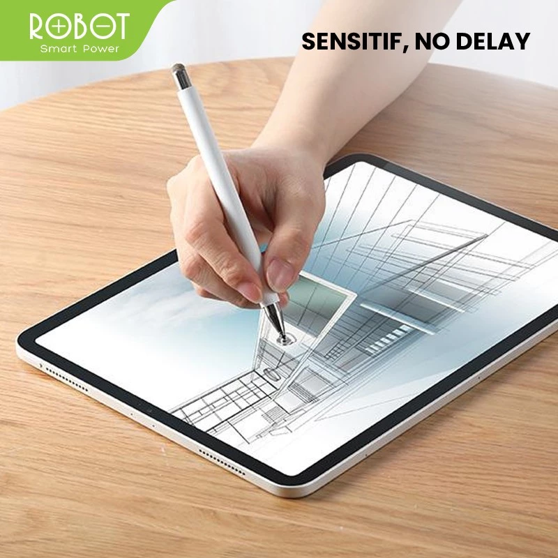 Robot Robot Stylus Pen RSP01 Universal 2in1 Capatitive for Mobile Tablet PC Harga Rp 69.000 Toko Medan