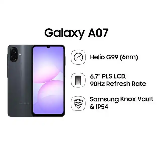 Samsung Samsung Galaxy A07 LTE 4GB-64GB/128GB Garansi Resmi Harga Rp 1.372.000 Toko Medan