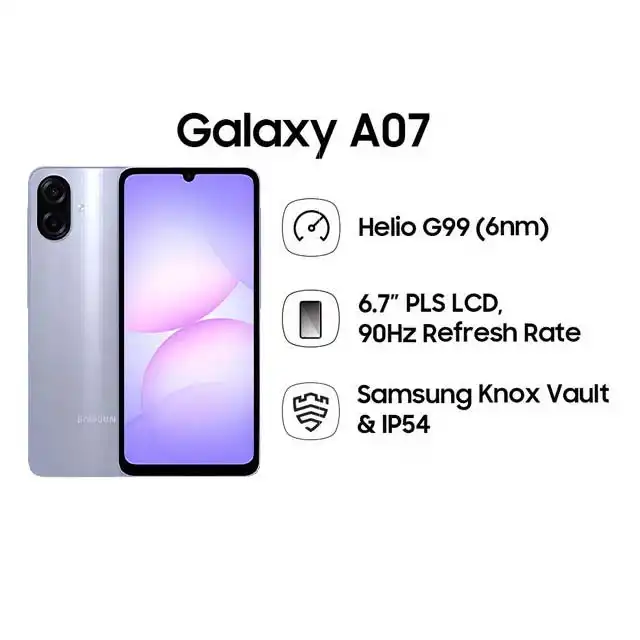 Samsung Samsung Galaxy A07 LTE 6GB-128GB | 8GB-256GB Garansi Resmi Harga Rp 1.960.000 Toko Medan
