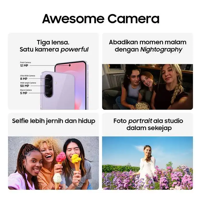 Samsung Samsung Galaxy A37 5G 8GB/128GB | 8GB/256GB - Garansi Resmi Harga Rp 6.449.000 Toko Medan