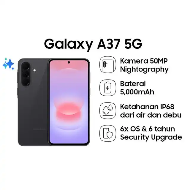 Samsung Samsung Galaxy A37 5G 8GB/128GB | 8GB/256GB - Garansi Resmi Harga Rp 6.449.000 Toko Medan