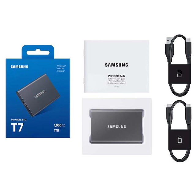 Samsung Samsung SSD External Portable T7 USB 3.2 1TB MU-PC1T0H BLue Blue Harga Rp 3.250.000 Toko Medan
