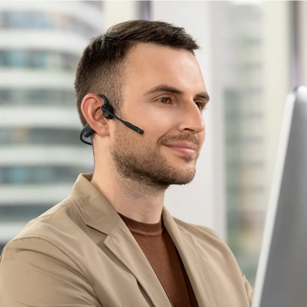 Shokz Shokz OpenComm 2 UC - Open Ear Earphone Harga Rp 3.399.000 Toko Medan