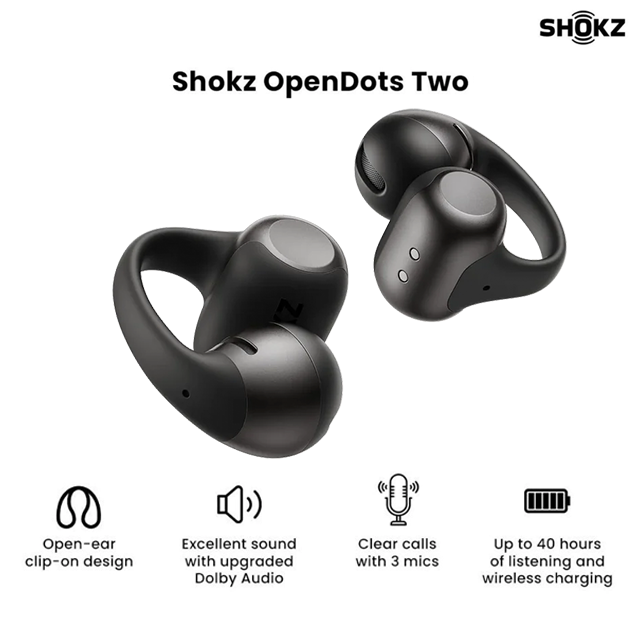 Shokz Shokz OpenDots 2 - Open Ear Clip-On Earbuds Harga Rp 3.999.000 Toko Medan