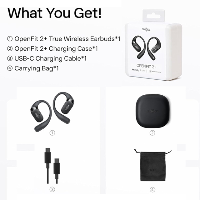 Shokz Shokz OpenFit 2+ Open Ear Earphone Harga Rp 3.470.000 Toko Medan