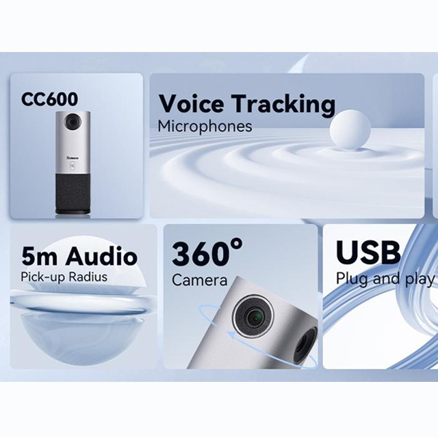 Tenveo Tenveo CC600 4K 30fps 360°All in One Conference Camera Harga Rp 10.500.000 Toko Medan