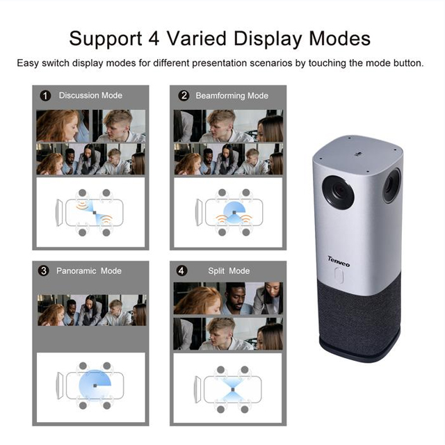 Tenveo Tenveo CC600 4K 30fps 360°All in One Conference Camera Harga Rp 10.500.000 Toko Medan