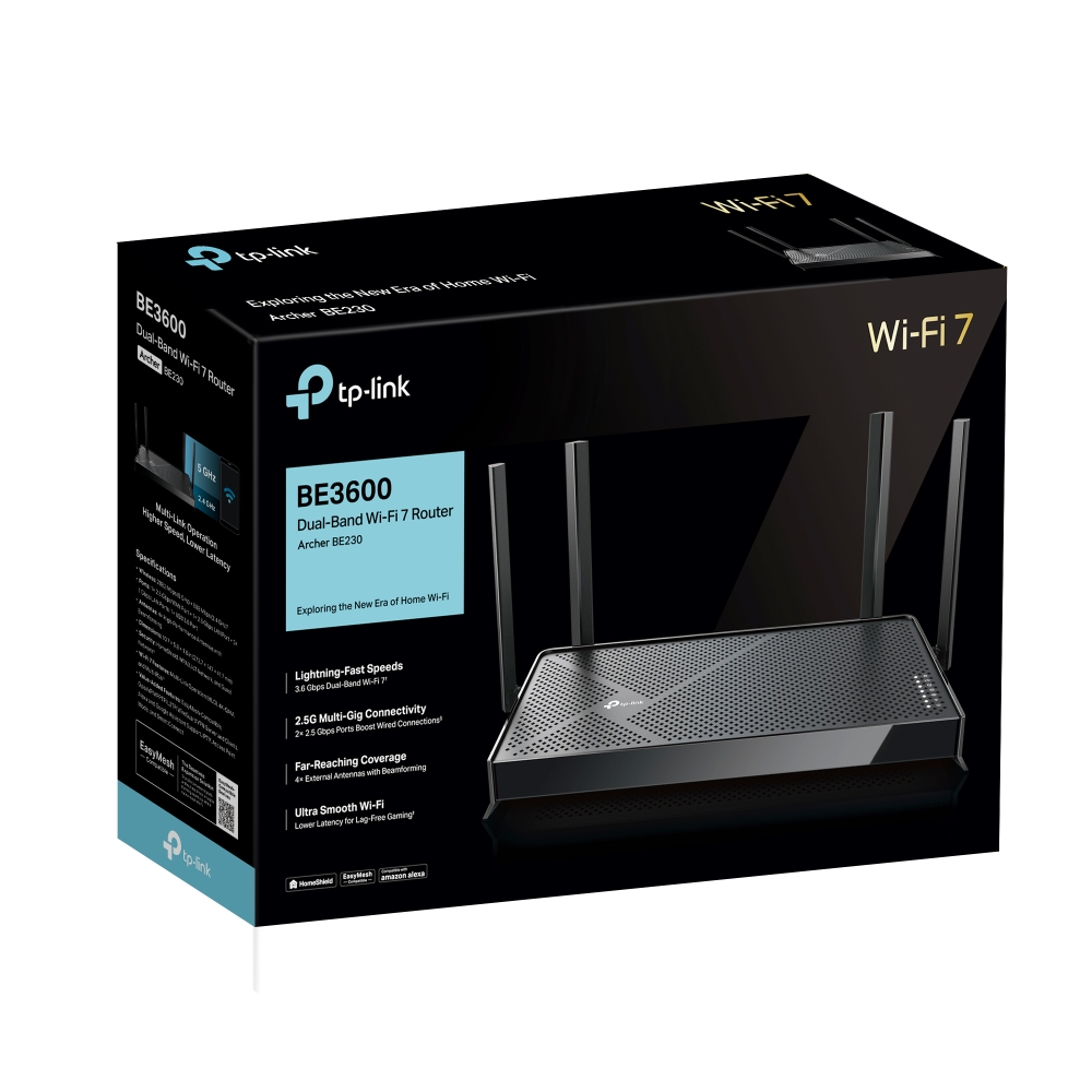 TP-Link TP-Link Archer BE230 BE3600 Dual-Band Wi-Fi 7 Router Harga Rp 1.450.000 Toko Medan