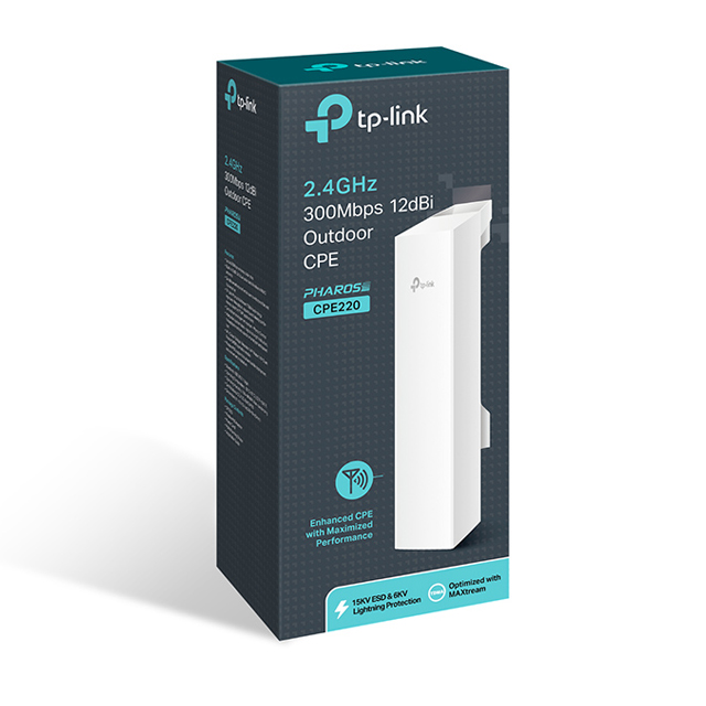TP-Link TP-Link CPE220 2.4GHz 300Mbps 12dBi Outdoor CPE Harga Rp 600.000 Toko Medan