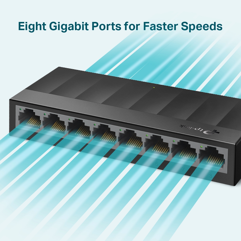 TP-Link TP-Link TL-LS1008G 8-Port 10/100/1000Mbps Desktop Switch Harga Rp 265.000 Toko Medan