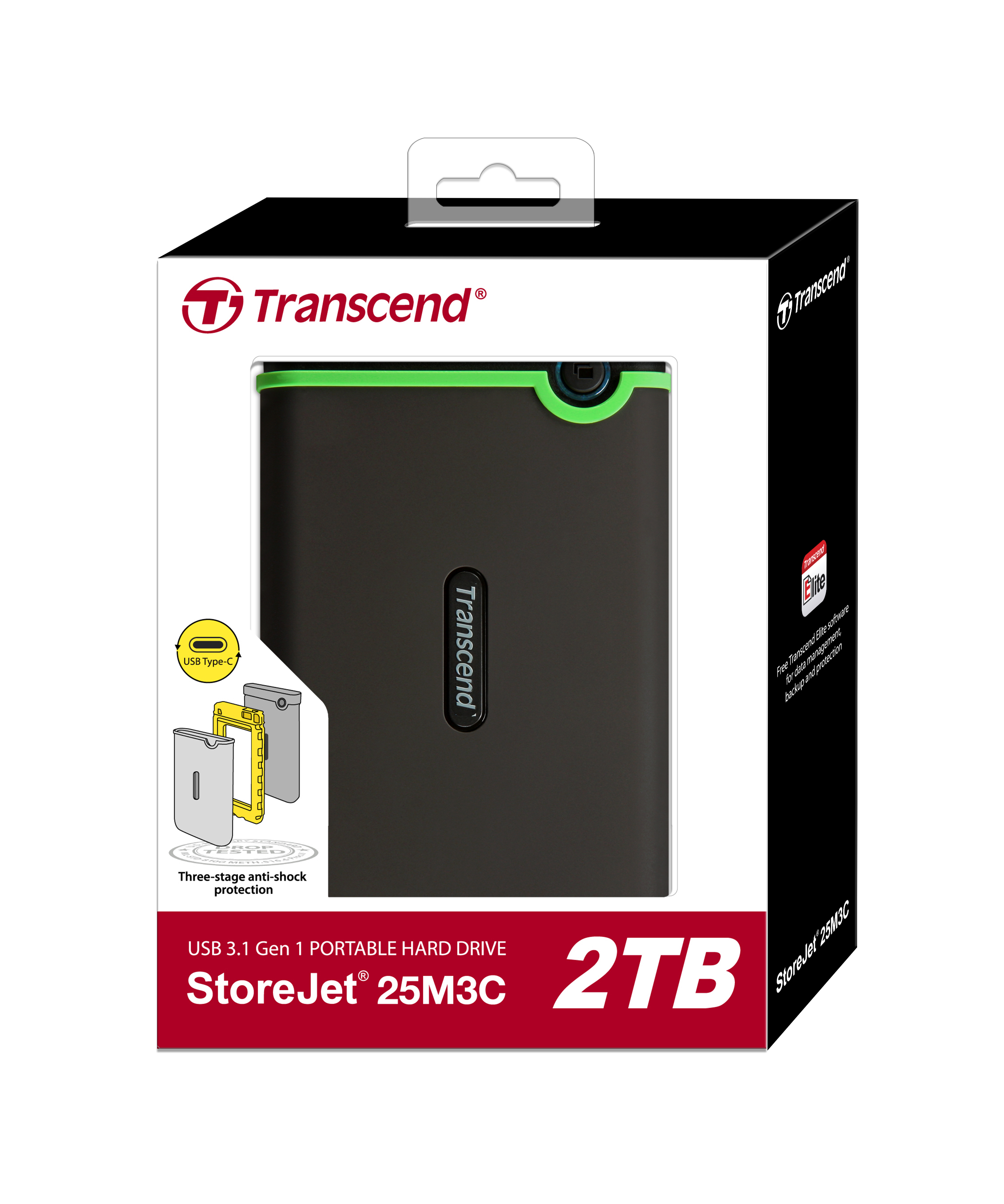 Transcend Transcend Harddisk External StoreJet 25M3 USB Type C - 2TB Harga Rp 1.750.000 Toko Medan
