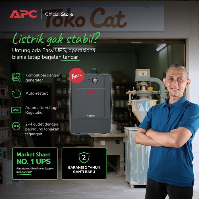 APC UPS APC BVG700I-GR Easy UPS 700VA Tower 230V Harga Rp 799.000 Toko Medan