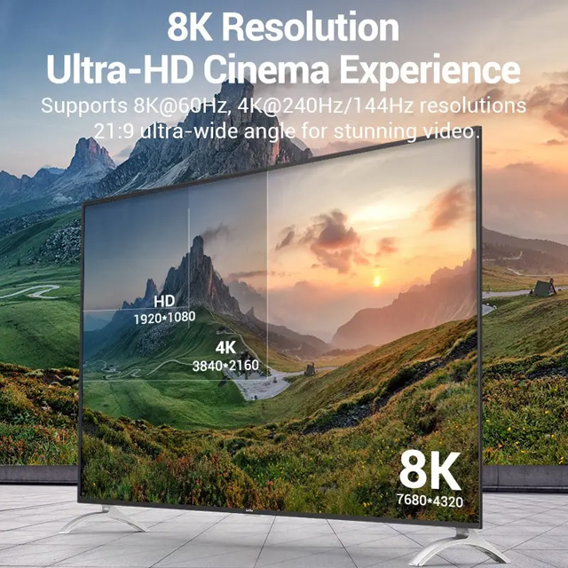 Vention Vention AAL Kabel HDMI Male to Male 8K UHD Braided - 1M Harga Rp 210.000 Toko Medan