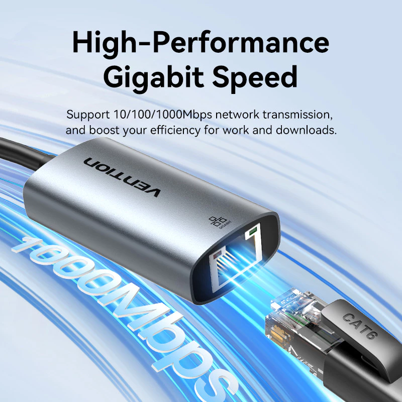 Vention Vention CFQ USB-C/USB-A to Gigabit Ethernet Adapter Harga Rp 240.000 Toko Medan