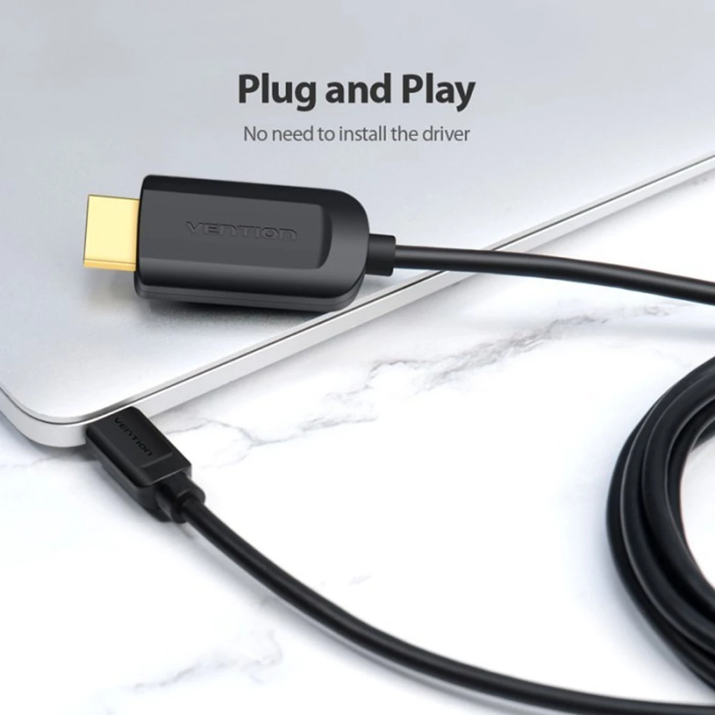 Vention Vention CGU Kabel Converter USB Type-C to HDMI Black - 1.5M Black Harga Rp 155.000 Toko Medan
