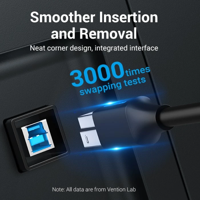 Vention Vention COO Kabel Data USB 3.0 A Male to B Male Kabel Printer - 1M Harga Rp 50.000 Toko Medan