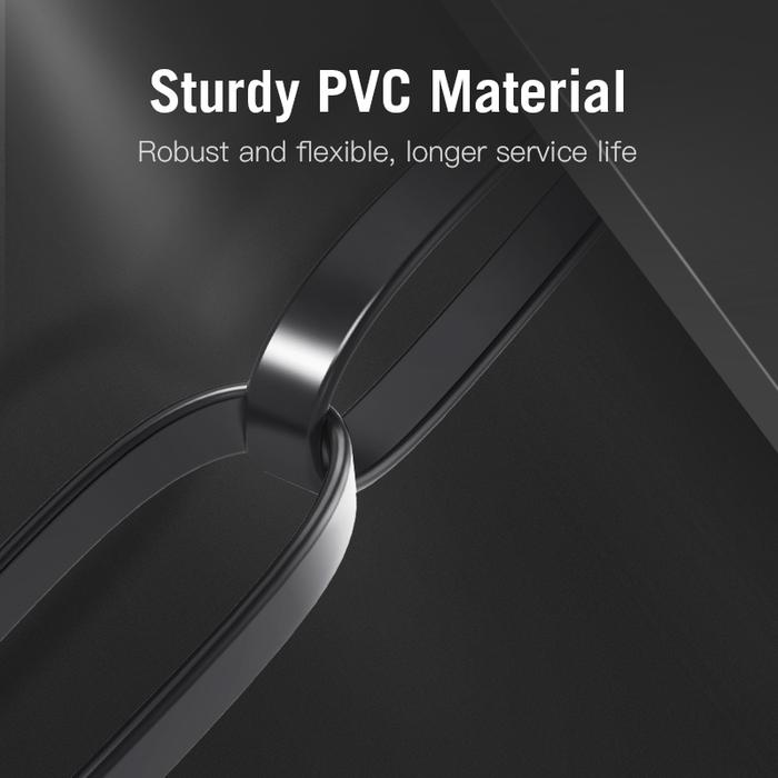 Vention Vention IBA Kabel LAN RJ45 Cat.6 Flat Gigabit UTP Black Harga Rp 23.000 Toko Medan