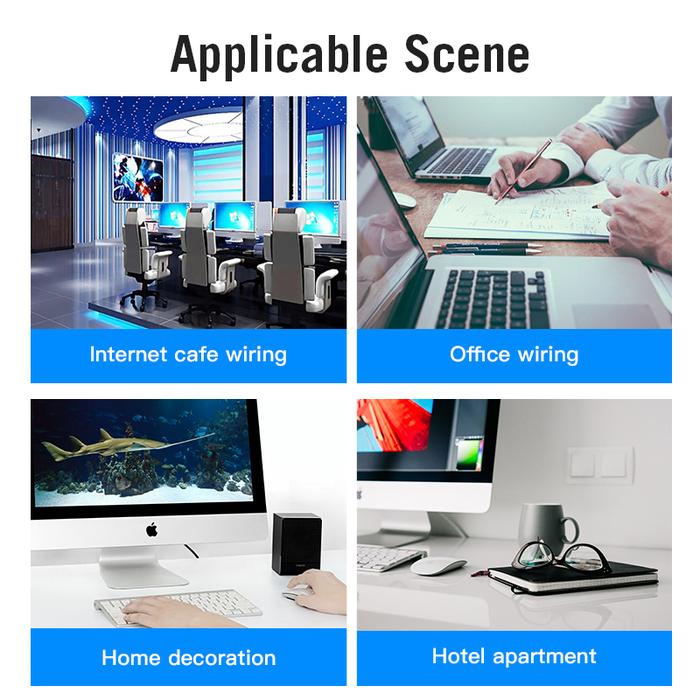 Vention Vention IBA Kabel LAN RJ45 Cat.6 Flat Gigabit UTP Black Harga Rp 23.000 Toko Medan