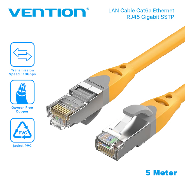 Vention Vention IBH Kabel LAN Cat.6A RJ45 SFTP Patch Harga Rp 32.000 Toko Medan