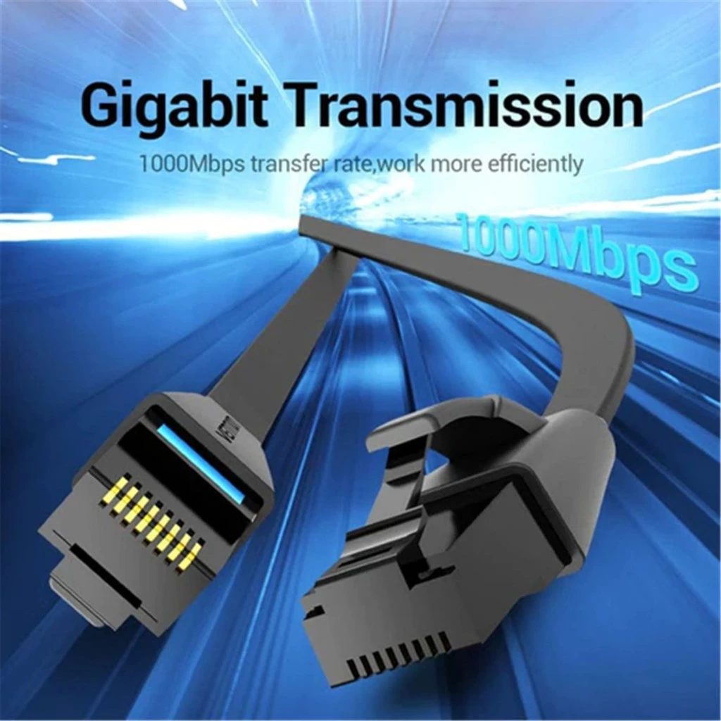 Vention Vention IBJ Kabel LAN Cat6 RJ45 Flat UTP Patch Cable Black Black Harga Rp 30.000 Toko Medan