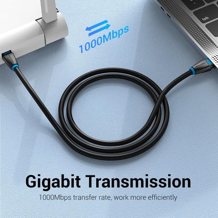 Vention Vention IBK Kabel LAN Cat.6 RJ45 UTP Patch Ethernet Black Black Harga Rp 30.000 Toko Medan