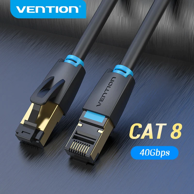 Vention Vention IKA Kabel LAN Cat.8 RJ45 SFTP Patch Ethernet Black Black Harga Rp 70.000 Toko Medan