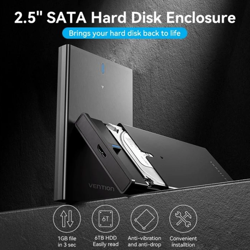 Vention Vention KPA HDD Enclosure Case USB 3.0 Micro-B SATA Harga Rp 150.000 Toko Medan
