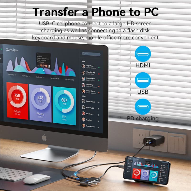 Vention Vention TFM Converter 7in1 USB-C Docking Station Harga Rp 165.000 Toko Medan