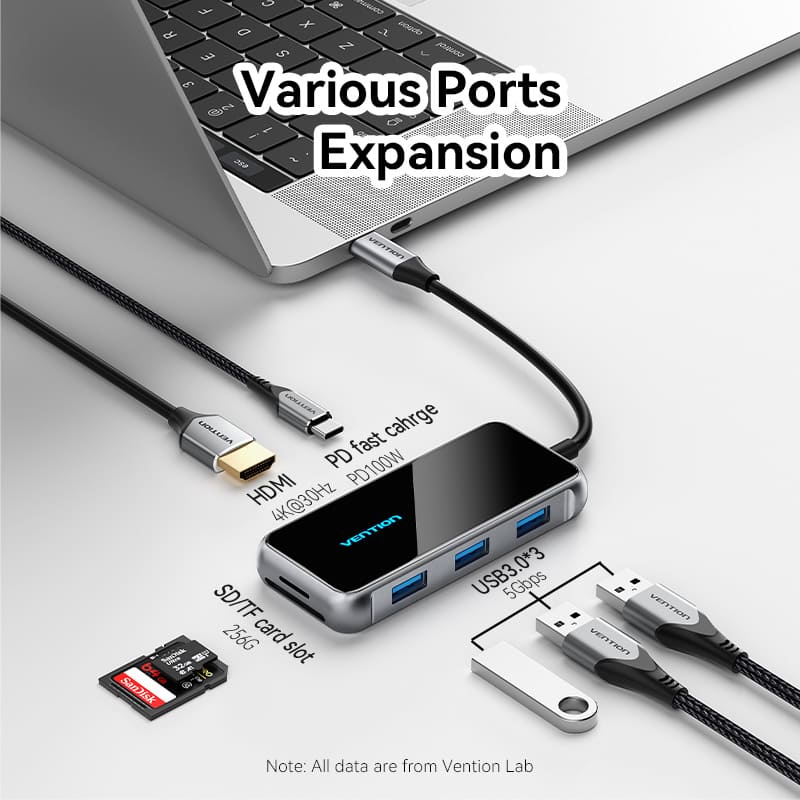 Vention Vention TFM Converter 7in1 USB-C Docking Station Harga Rp 165.000 Toko Medan