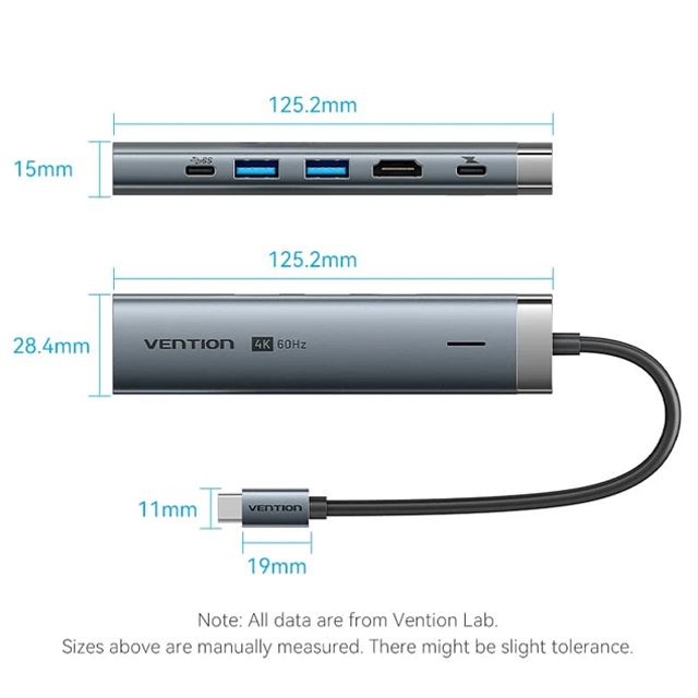 Vention Vention TGN Converter 6in1 USB-C Docking Station Harga Rp 405.000 Toko Medan