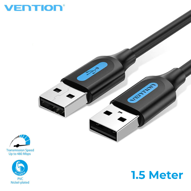 Vention Vention COJ Kabel USB 2.0 A Male to A Male PVC Type Black Harga Rp 50.000 Toko Medan