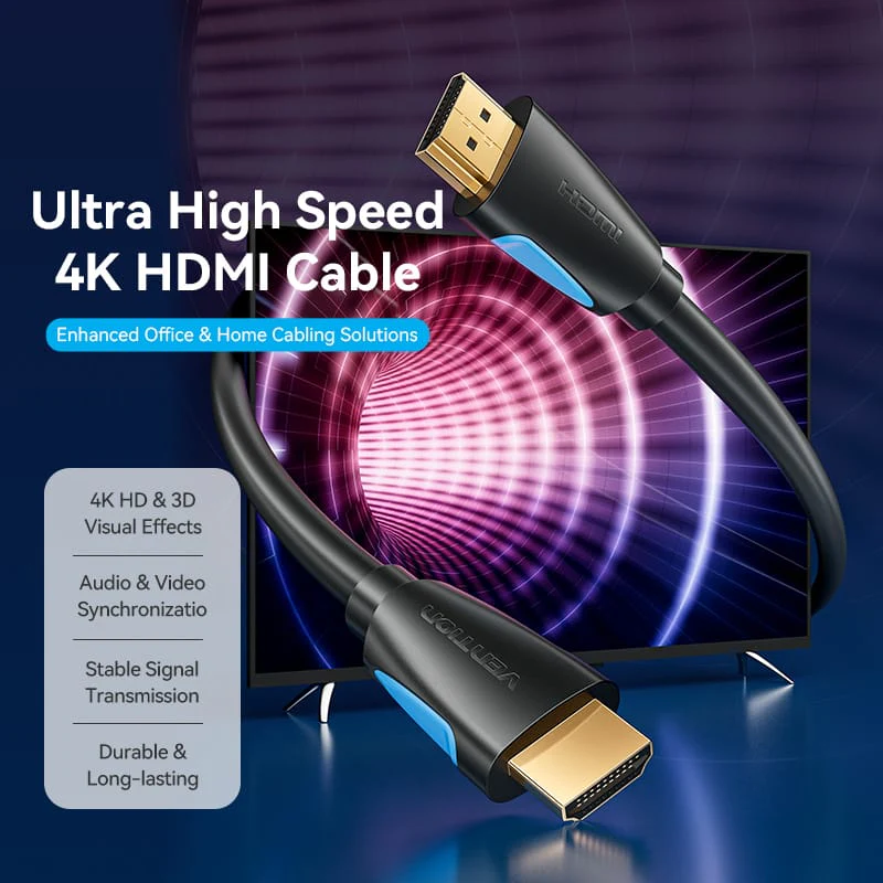 Vention Vention VAA-M02 Kabel HDMI Male to Male 2.0 4K Ultra HD Harga Rp 42.000 Toko Medan